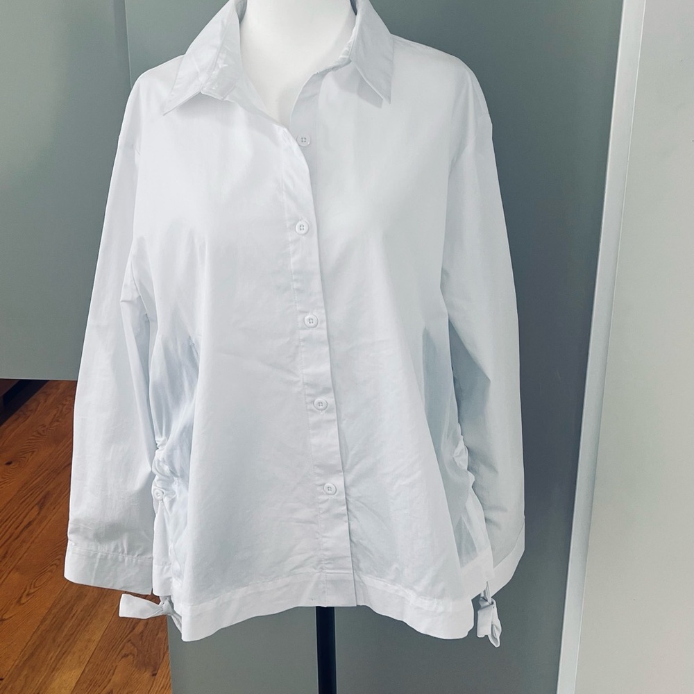 Elegant White Button-Down Shirt for Women